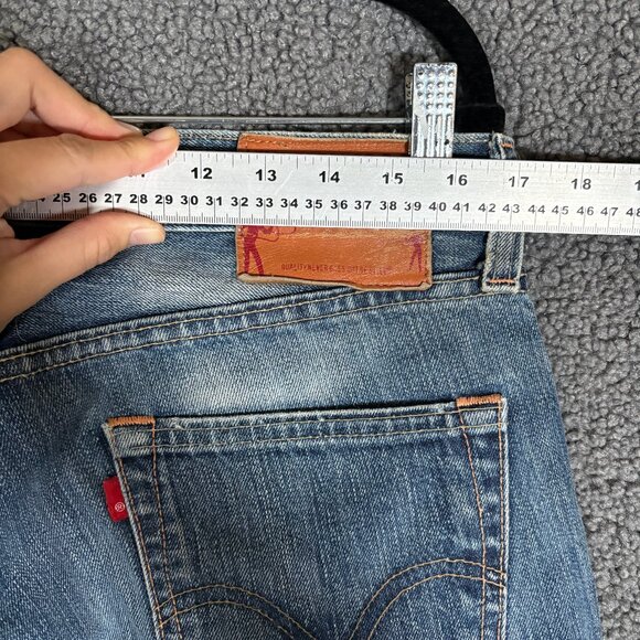 Levi's Skinner USA Made Low Rise Boot Cut Jeans - Men's Size 34*32 - Blue - Picture 8 of 12